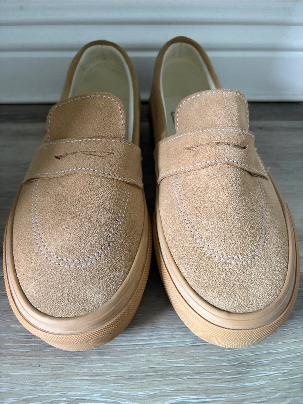 Vans Style 53 Tan Suede Loafers